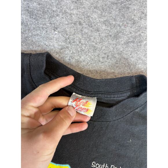 VINTAGE Y2K Scooby Doo Shirt Mens XL Black Graphic Who Let The Dog Out Hot Tees - Picture 4 of 6